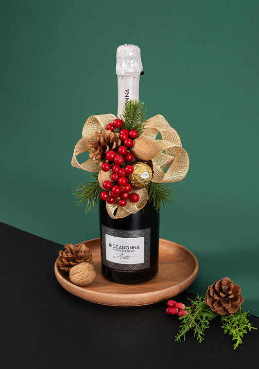 Detalle de Navidad: Champagne Riccadonna Asti 750 ml