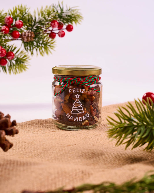 Detalle de Navidad: Jar de Frutos Secos